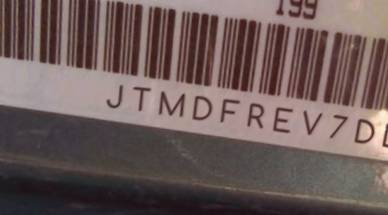 VIN prefix JTMDFREV7DD0