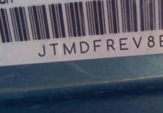 VIN prefix JTMDFREV8ED0