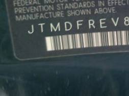 VIN prefix JTMDFREV8FD1