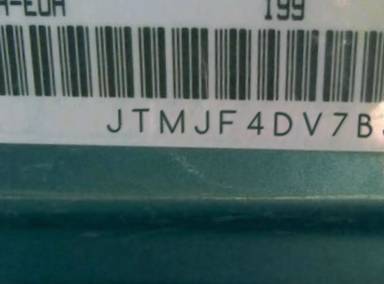 VIN prefix JTMJF4DV7B50