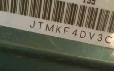 VIN prefix JTMKF4DV3C50