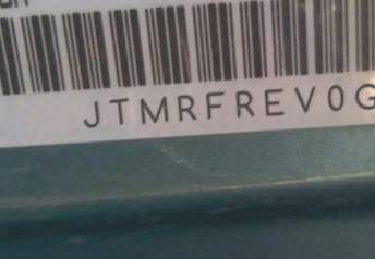 VIN prefix JTMRFREV0GJ1