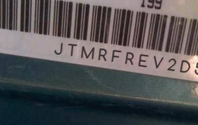 VIN prefix JTMRFREV2D50