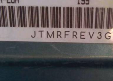 VIN prefix JTMRFREV3GJ0