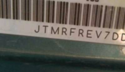 VIN prefix JTMRFREV7DD0
