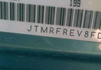 VIN prefix JTMRFREV8FD0