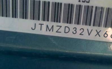 VIN prefix JTMZD32VX660