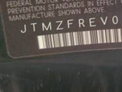 VIN prefix JTMZFREV0D50