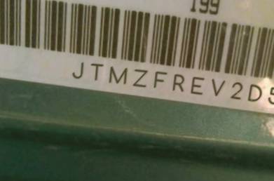 VIN prefix JTMZFREV2D50