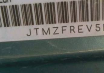 VIN prefix JTMZFREV5D50