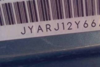 VIN prefix JYARJ12Y66A0