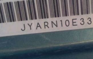 VIN prefix JYARN10E33A0