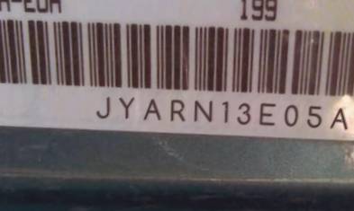 VIN prefix JYARN13E05A0