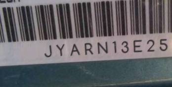 VIN prefix JYARN13E25A0