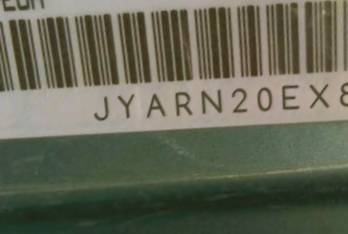VIN prefix JYARN20EX8A0