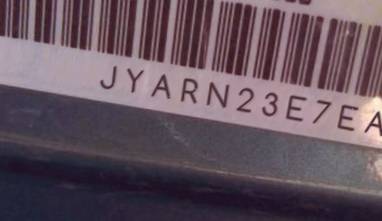 VIN prefix JYARN23E7EA0