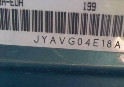 VIN prefix JYAVG04E18A0