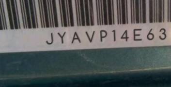 VIN prefix JYAVP14E63A0