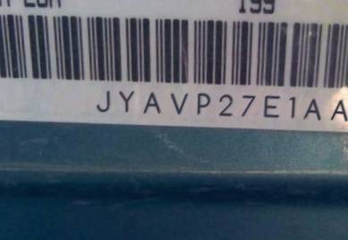 VIN prefix JYAVP27E1AA0
