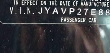 VIN prefix JYAVP27E88A0