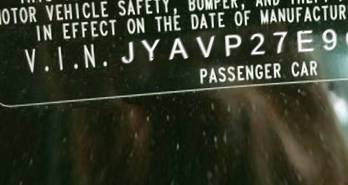 VIN prefix JYAVP27E9CA0