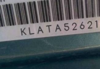 VIN prefix KLATA52621B6
