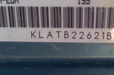 VIN prefix KLATB22621B6