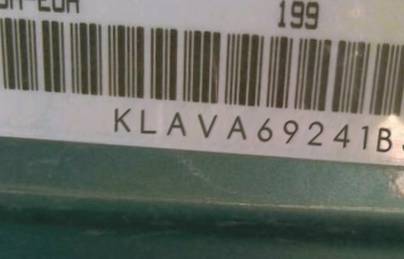 VIN prefix KLAVA69241B3