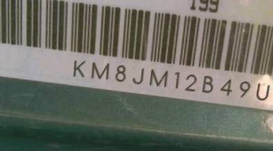 VIN prefix KM8JM12B49U9