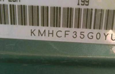 VIN prefix KMHCF35G0YU0