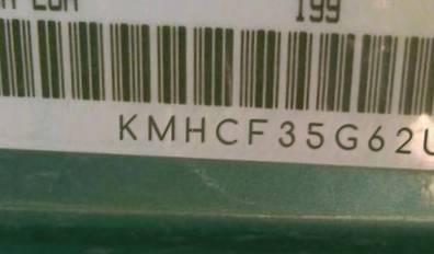 VIN prefix KMHCF35G62U1