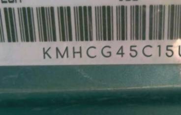 VIN prefix KMHCG45C15U6