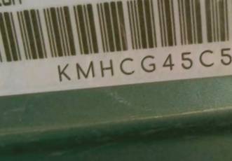 VIN prefix KMHCG45C51U2