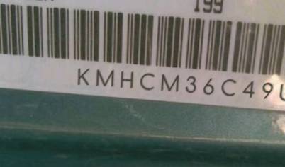VIN prefix KMHCM36C49U1