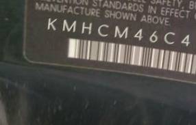 VIN prefix KMHCM46C49U2