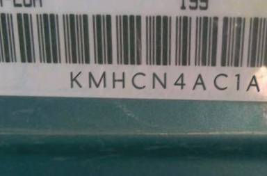 VIN prefix KMHCN4AC1AU3