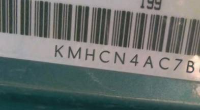 VIN prefix KMHCN4AC7BU6