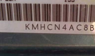 VIN prefix KMHCN4AC8BU5