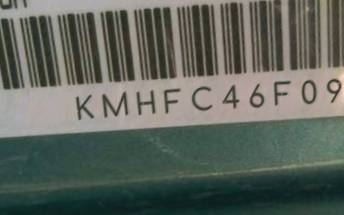 VIN prefix KMHFC46F09A3