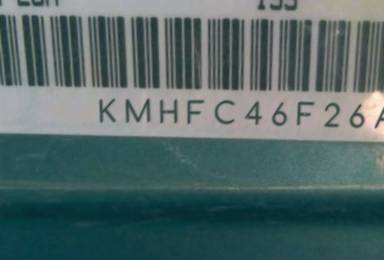 VIN prefix KMHFC46F26A1