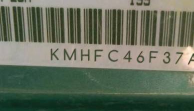 VIN prefix KMHFC46F37A1