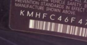 VIN prefix KMHFC46F47A1