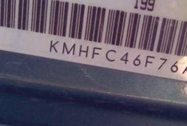 VIN prefix KMHFC46F76A1