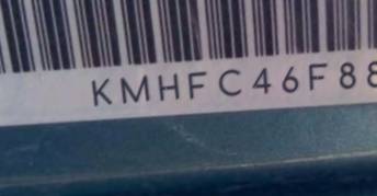 VIN prefix KMHFC46F88A3