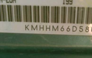 VIN prefix KMHHM66D58U2
