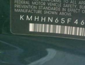 VIN prefix KMHHN65F46U1