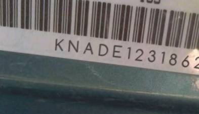 VIN prefix KNADE1231862