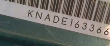 VIN prefix KNADE1633661