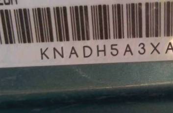 VIN prefix KNADH5A3XA66