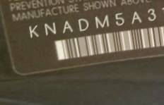 VIN prefix KNADM5A31C60